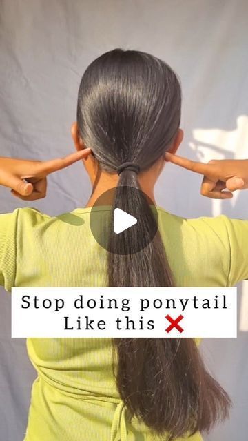 Hairstyles For One Ponytail, Cute Ponytail Long Hair, Hảir Style For Girl, Easy Hair Styles Up Do, Easy Style For Short Hair, Easy Hair Ponytails, Long Thick Hairstyle, Simple Updo Hairstyles For School, Easy Haïr Style For Long Hair