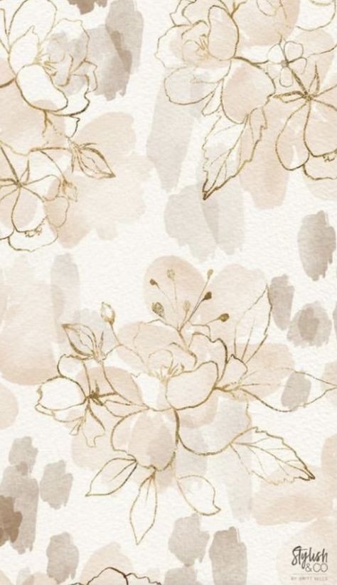 Wallpaper Iphone Vintage, Floral Background, Vintage Wallpaper, Wallpaper Iphone, Watercolor Painting, Paint, Iphone, Flowers, Floral