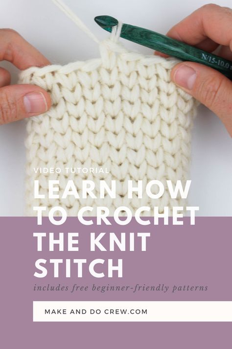 Confection Au Crochet, Crochet Geek, Crochet Knit Stitches, Easy Crochet Stitches, Crochet Stitches Video, Crochet Simple, Learn How To Crochet, Crochet Stitches For Beginners, Single Crochet Stitch