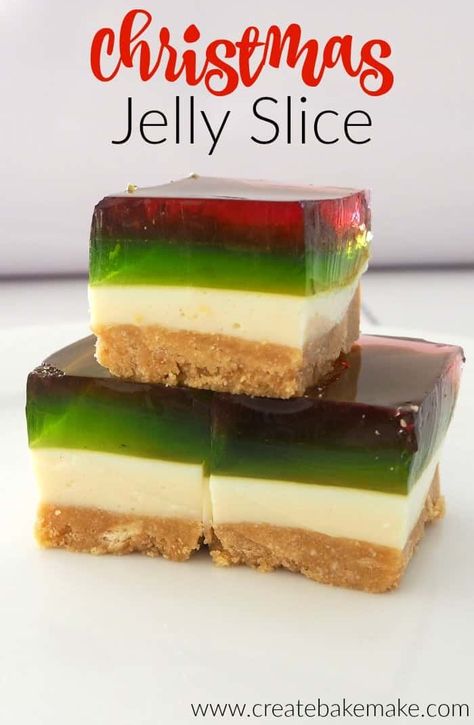 Christmas Jelly Slice Christmas Jelly, Jelly Slice, Slice Recipe, Dessert Simple, Christmas Lunch, Slices Recipes, Xmas Food, Christmas Cooking, Great Desserts