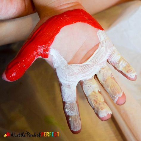 Handprint Santa: An Adorable Christmas Craft for Kids - Handprint Santa Craft, Christmas Cards Toddlers Can Make, Handprint Santa Ornament, Santa Handprint Craft, Baby Christmas Painting, Christmas Gift Ideas For Kids To Make, Christmas Hand Print Crafts For Kids, Santa Crafts For Toddlers, Christmas Card With Baby