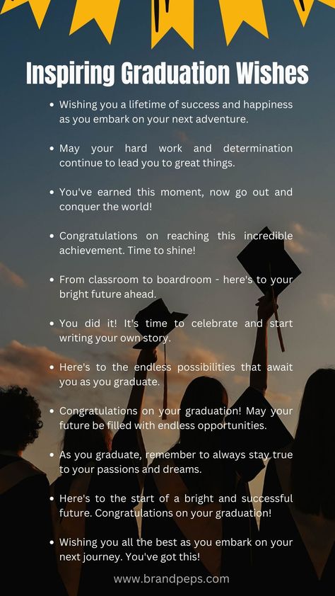 240 Heartfelt Graduation Wishes For High School, College - Brand Peps Farewell Quotes For Seniors, High School Graduation Messages, Graduation Wishes Quotes, Graduation Caption Ideas, Graduation Congratulations Quotes, Graduate Ideas, Graduation Card Sayings, High School Graduation Quotes, Congrats Quotes