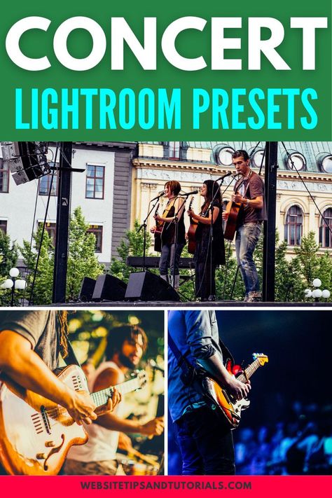 Best Concert Lightroom Presets for Editing Instagram Photos Concert Photo Editing, Vsco Lightroom Presets, Photoshop Presets Free, Vintage Lightroom Presets, Best Lightroom Presets, Photography Lightroom, Photoshop Presets, Band Photography, Professional Lightroom Presets