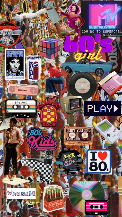 @GreenCatZZZ #art #music #love #green #blue #retro #80s 80s Aesthetic Retro, The 80s Aesthetic, 80s Aesthetic Wallpaper, 80’s Aesthetic, 1980s Aesthetic, 80s Party Decorations, 80s Icons, Pop Culture Moments, Punk Wallpaper