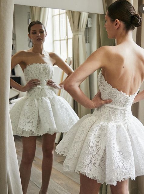 Short White Dress, Bridal Wardrobe, Second Dress, Wedding After Party, Wedding Reception Dress, Dream Wedding Ideas Dresses, Grad Dresses, Ideal Wedding, Reception Dress