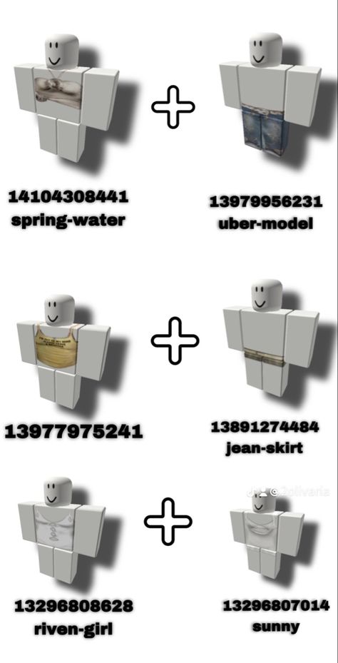 Roblox Clothes Codes, Roblox Sets, Bloxburg Clothes, Roblox Ids, Blocksburg Outfit Codes￼, Clothing Codes, Code Clothing, Clothes Codes, Pic Code