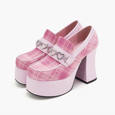 Dr Shoes, Platform Shoes Heels, Cute Shoes Heels, Kawaii Shoes, Aesthetic Shop, Funky Shoes, Fancy Shoes, Girly Shoes, Shoe Inspo