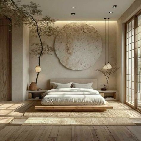 Zen Style Interior Design, Zen Style Interior, Japanese Style Bedroom, Japandi Bedroom, Japanese Bedroom, Zen Interiors, Japandi Home, Zen Bedroom, Japanese Interior Design