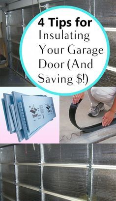 4 Tips for Insulating Your Garage Door (And Saving $!) Garage Insulation, Easy Home Improvement Projects, Garage Door Insulation, Diy Home Decor For Apartments, Cool Garages, Easy Home Improvement, Safari Chic, Garage Remodel, Door Insulation