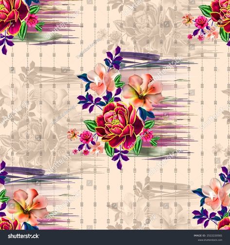 Watercolor Flowers Allove Floral Illustration Flower Stock Illustration 2522220581 | Shutterstock Illustration Flower, Flower Stock, Water Mark, Floral Illustration, Crop Image, Channel Art, Schedule Design, Color Palette Generator, Holiday Illustrations