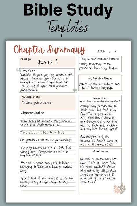 Bible Chapter Study Template, Beginner Bible Study For Women, Bible Study Lessons Free Printable, Bible Study Outline, Bible Study Plans For Women, Bible Study Guide For Beginners, Study Picnic, Bible Journal Template, Free Bible Study Printables