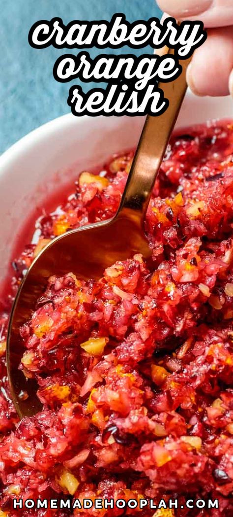 Cranberry Orange Relish Recipes, Fresh Cranberry Recipes, Cranberry Salad Recipes, Cranberry Orange Relish, Cranberry Orange Sauce, Fresh Cranberry, Thanksgiving Food Sides, Cranberry Relish, Cranberry Salad