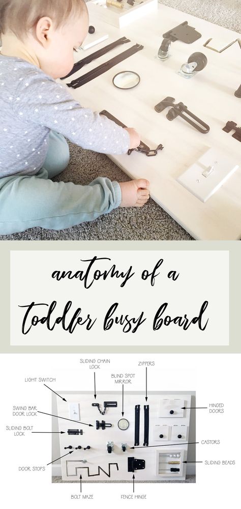 Diy Busy Board Preschool, Montessori Busy Board Diy, Diy Sensory Boards, Baby Activity Board, Diy Busy Board, Montessori Busy Board, Diy Sensory Board, Toddler Busy Board, Toddler Activity Board