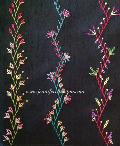 Hexies, scrap quilts and crazy quilting................... Crazy Quilts For Beginners, Embroidery Feather, Vine Embroidery, Sulaman Pita, Crazy Quilts Patterns, Crazy Quilt Stitches, Feather Embroidery, Crazy Quilt Blocks, Feather Stitch