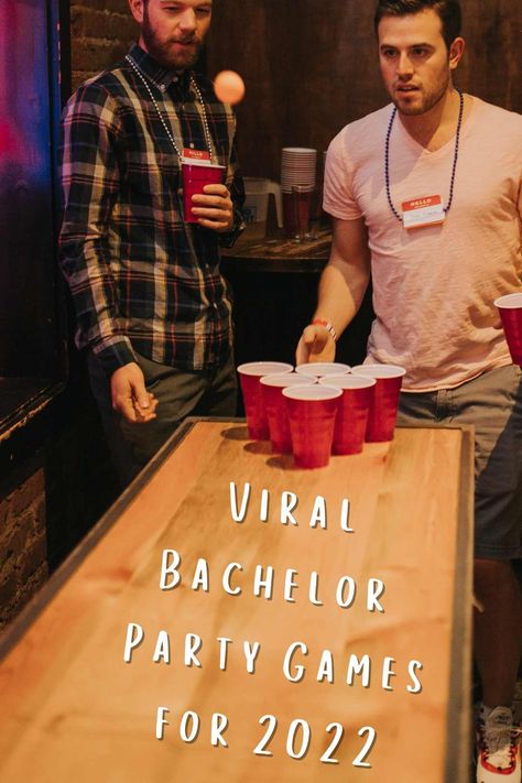 91 Hilarious Bachelor Party Games - Fun Party Pop Bachelor Party For Men, Beer Olympics Bachelor Party, Bacholer Party Ideas For Men, Bachelor Party Games Activities, Mens Bachelor Party Games, Bachelor Games For Men, Co Ed Bachelor Bachelorette Party Games, Couples Bachelor Bachelorette Party Games, Bachelor/bachelorette Party Games