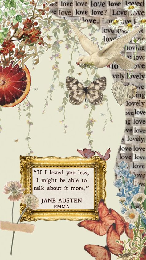 Wallpaper Jane Austen Aesthetic Wallpaper, Jane Austen Collage, Jane Austen Wallpaper, Emma Jane Austen, Emma Jane, Jane Austen, Cute Wallpapers, Wallpapers, Collage