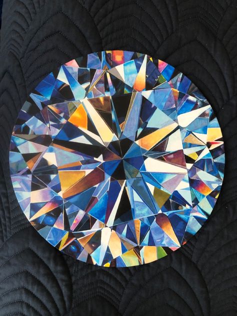 How To Draw Faceted Gems, Jewelry Painting, Tondo Art, Gemstone Painting, Gem Painting, Jewel Drawing, Diamond Drawing, Animal Illustration Art, Gemstone Art