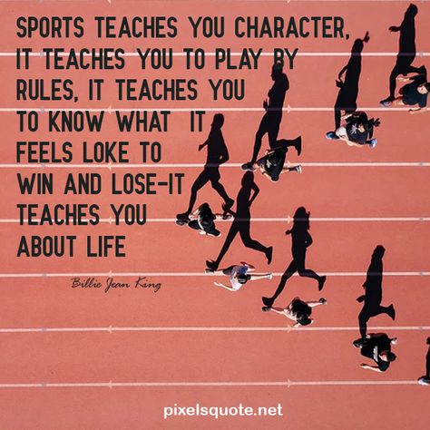 50+ Most Inspirational Sport Quotes from Famous | PixelsQuote.Net Sports Teacher Quotes, Sports Family Quotes, Quotes For Sports Day, Quotes On Sports Motivation, Youth Sports Quotes Parents, Sports Parents Quotes, Youth Sports Quotes, Sports Day Quotes, Sports Quotes Motivational Inspirational