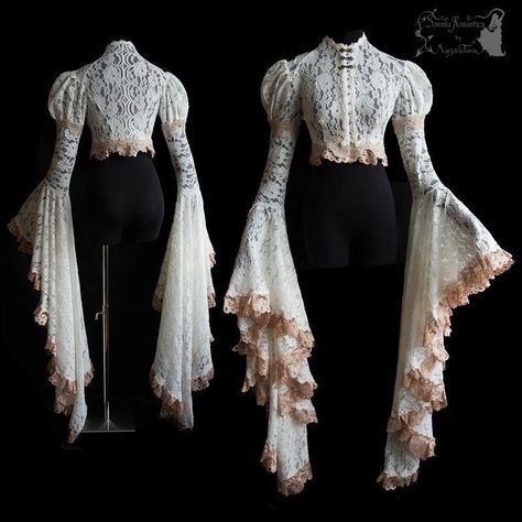 Art Nouveau Fashion, Mode Steampunk, Big Sleeves, 가을 패션, Fantasy Clothing, Steampunk Fashion, Fantasy Fashion, Mode Vintage, Historical Fashion