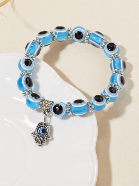 Abs Women, Eye Decor, Magical Gift, Blue Evil Eye, Watches Women Fashion, Bead Charm Bracelet, Beaded Bracelet, Sweet Gifts, Hamsa Hand