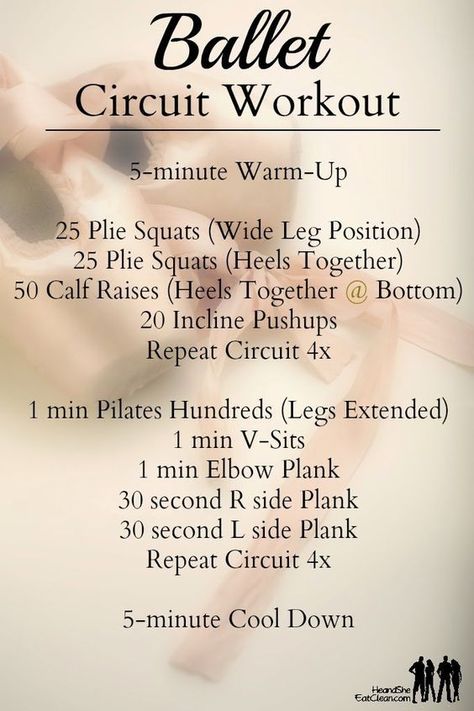 No equipment needed! Unleash your inner dancer with this Ballet Inspired Workout Circuit from He and She Eat Clean! Plie Squats, Ballet Workout, Ballet Exercises, Pilates Training, Dancer Workout, Ballet Barre, Fitness Video, Circuit Workout, Barre Workout