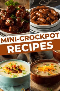 Try these mini-Crockpot recipes for the easiest dishes ever! From sides to entrees to desserts, there's no limit to what the mini-Crockpot can do. Thermomix, Mini Crock Pot Recipes, Lunch Crockpot Recipes, Mini Crockpot, Small Crockpot Recipes, Mini Crockpot Recipes, Crockpot Recipes For Two, Crockpot Lunch, Small Slow Cooker