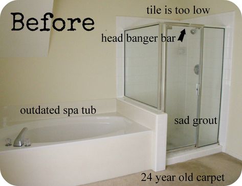 Garden Tub Ideas Master Bath, Jacuzzi Tub Bathroom Remodel, Medium Master Bath Remodel, Master Bath No Tub Layout, Shower To Tub Conversion, Separate Tub And Shower Ideas, Bath And Shower Combo Ideas, Bathroom With Tub And Shower Combo, Bath Shower Combo Ideas