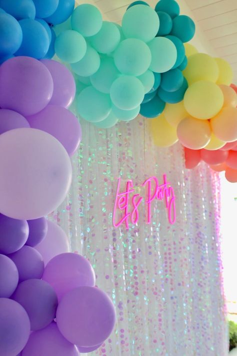 Rainbow 40th Birthday Party, Rainbow Glitter Birthday Party, Girls And Glitter Party, Glitter And Sparkle Birthday Party, Rainbow Sparkle Birthday Party, Rainbow Disco Birthday Party, Rainbow Disco Party, Sparkle And Shine Birthday Party, Sparkle Birthday Party Theme