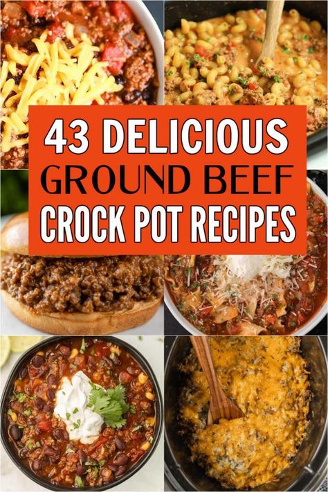 Try these easy Ground beef crock pot recipes for a busy nights. Lots of amazing ideas from casseroles and soup to meatloaf and more. These crock pot ground beef recipes are great for dinner and are healthy too! You’ll love this easy entrees ideas. #eatingonadime #crockpotrecipes #slowcookerrecipes #groundbeefrecipes #beefrecipes Essen, Ground Beef Crock Pot Recipes, Ground Beef Crock Pot, Beef Crock Pot Recipes, Beef Crock Pot, Ground Beef Crockpot Recipes, Crockpot Meatloaf Recipes, Crock Pot Lasagna Recipe, Slow Cooker Ground Beef