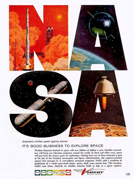 All sizes | ... space is business! | Flickr - Photo Sharing! Space Shuttle, Sejarah Kuno, Vintage Nasa, New Retro Wave, Plakat Design, Space Poster, Vintage Space, Space And Astronomy, Fantasy Inspiration