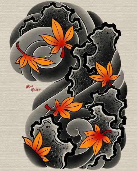 1,147 Likes, 2 Comments - 🆃🅰🆃🆃🅾🅾 🅲🅾🆅🅴🆁 (@tattoo_of_japan) on Instagram: “Master : @mary_inkunst  #japanesetattoo #tattoo #irezumi #tattoos #ink #japan #traditionaltattoo…” Tattoo Heart Design, 43 Tattoo, Tato Irezumi, Japanese Cloud Tattoo, 44 Tattoo, Cloud Tattoo Sleeve, Japanese Demon Tattoo, Cloud Tattoo Design, Tattoo Japanese Style