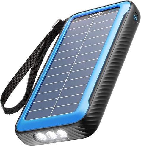 Deal of the day: Anker PowerCore Solar 20000, 18W USB-C Power Bank 20,000 mAh with Dual Ports, Flashlight, IP65 Splash Proof and Dustproof for Outdoor Activities, Compatible with Smartphones and Other Devices Super Bright Flashlight, Solar Charger Portable, Solar Power Bank, Usb Gadgets, One Day Sale, Solar Charger, Solar Charging, Portable Power Bank, Roof Solar Panel