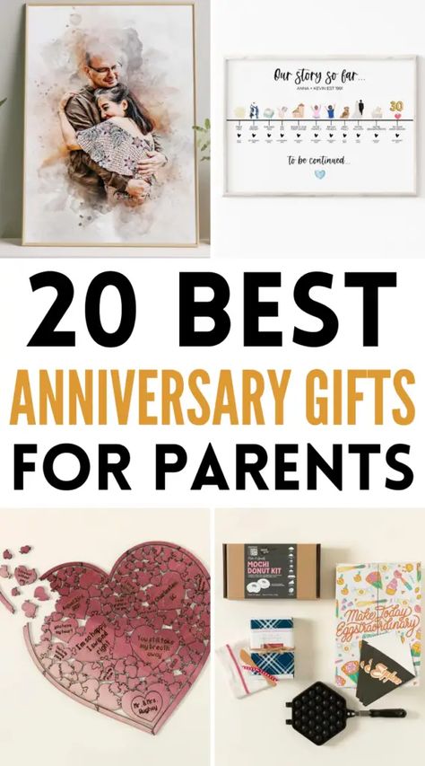 The 20 Best Anniversary Gifts for Parents and In-Laws Wedding Anniversary Gifts For In Laws, Anniversary Gifts From Kids To Parents, Grandparent Anniversary Gift, Diy Gifts For Parents Anniversary, Anniversary Gifts For Parents Ideas, Parent Anniversary Gift Ideas, Diy Anniversary Gifts For Parents, Anniversary Presents For Parents, Anniversary Gift Ideas For Parents