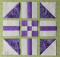 Arrange the units into the design Half Square Triangle Quilts Pattern, Triangle Quilt Pattern, Strip Piecing, Quilt Blocks Easy, Big Block Quilts, Scrappy Quilt Patterns, Quilt Block Patterns Free, Quilt Square Patterns, Half Square Triangle Quilts