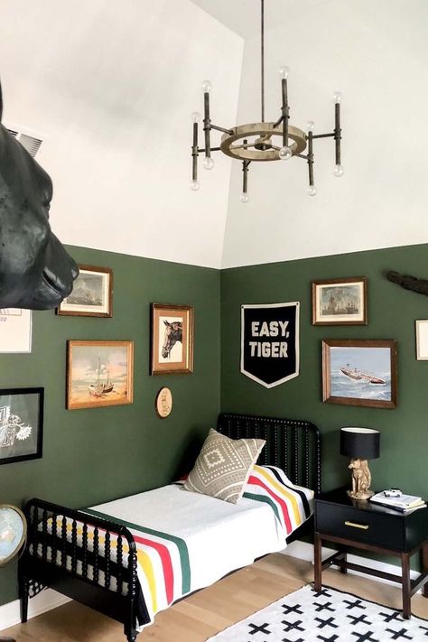 Green Bedroom Walls Green Boys Room, Big Boy Bedrooms, Big Kids Room, Boy’s Room, Up House, Medieval Times, Kid Room, Boy Bedroom, Big Boy Room