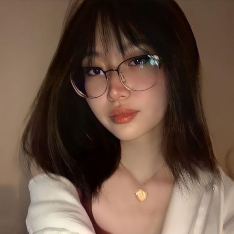 Wearing Glasses, White