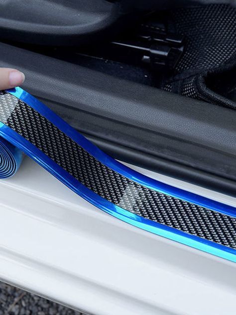 Blue PVC Embellished Automotive Exterior Accessories Blue Car Accessories, Home Window Grill Design, Door Protector, Cool Car Accessories, Car Fix, Blue Car, Body Armor, Car Interior Accessories, Truck Accessories