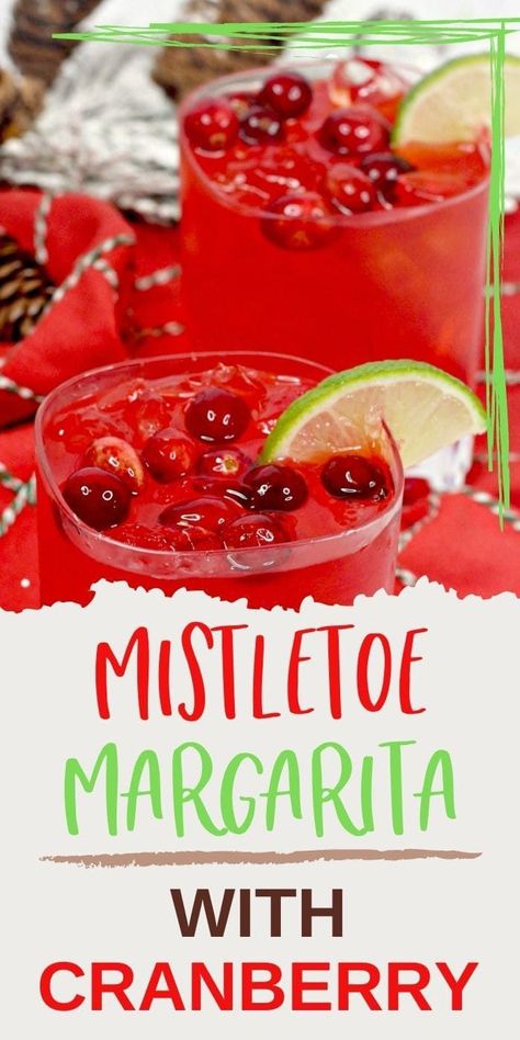 Winter Margaritas, Recipes Cranberries, Cocktails For Winter, Mistletoe Margaritas, Mistletoe Margarita, Tequila Cocktail Recipes, Holiday Margaritas, Cocktails Margarita, Xmas Cocktails