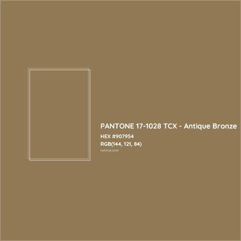 About PANTONE 17-1028 TCX - Antique Bronze Color - Color codes, similar colors and paints Bronze Paint Color, Munsell Color System, Pantone Tcx, Analogous Color Scheme, Rgb Color Codes, Hexadecimal Color, Rgb Color Wheel, Monochromatic Color Palette, Gold Color Palettes