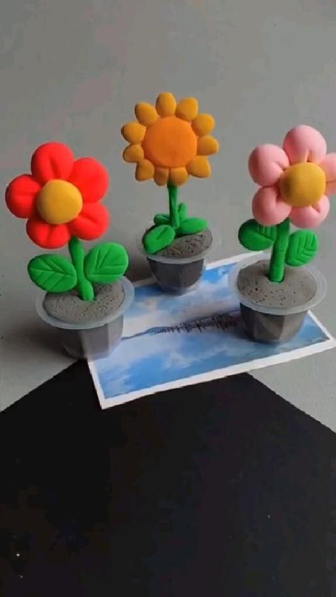 Clay Modelling For Kids, Clay Activity, Clay Art For Kids, Crafts Clay, Clay Crafts For Kids, Clay Moulding, Tanah Liat, Hand Crafts For Kids, Quick Crafts