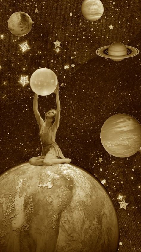 1920s Space Aesthetic, Stars Space Aesthetic, Beige Space Aesthetic, Vintage Space Aesthetic Wallpaper, Ethereal Space Aesthetic, The Planets Aesthetic, Space Collage Aesthetic, Space Asthetic Picture, Old Space Aesthetic