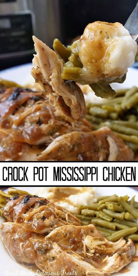 Chicken Pepperoncini, Mississippi Chicken, Pepperoncini Peppers, Easy Crockpot Dinners, Mississippi Pot Roast, Plat Simple, Crockpot Dishes, Minced Meat, Dinner Recipes Crockpot