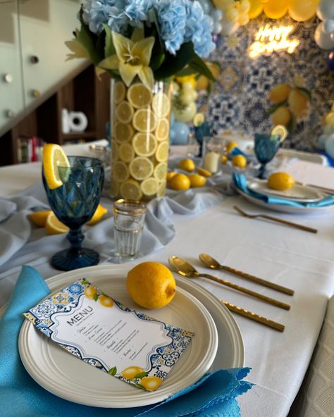 Welcome to our Mediterranean Birthday Party, inspired by the charm of Italian Sicily! Step into a world of vibrant colors and beautiful decor, with a stunning table setup that captures the essence of the Mediterranean. Let’s celebrate with style and elegance! #MediterraneanParty #SicilianVibes #ItalianInspired #BirthdayCelebration #SicilyStyle #MediterraneanMagic #BirthdayBash #PartyInspiration #MediterraneanDecor #SicilianBirthday #ItalianStyleParty #ElegantSetup #VibrantCelebration #Tables... Italy Inspired Birthday Party, Mediterranean Birthday, Mediterranean Party, Mums Birthday, Mediterranean Decor, Mum Birthday, Table Setup, Party Inspiration, 60th Birthday