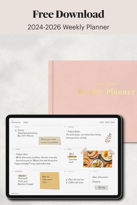 Free Digital Planner Templates Digital Weekly Planner Templates Free, Free Printable Weekly Planner Template, Study Planner Printable Free, Free Weekly Planner Templates, Free Weekly Planner, Planner Weekly Layout, Ipad Notes, Weekly Planner Free Printable, Study Planner Printable