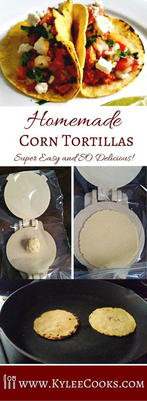 Homemade Corn Tortillas |Kylee Cooks Taco Dough Recipe, Tacos Homemade, Food Truck Ideas, Gluten Free Corn Tortillas, Taco Food Truck, Corn Tortilla Recipes, Homemade Corn Tortillas, Homemade Flour Tortillas, Corn Tortilla