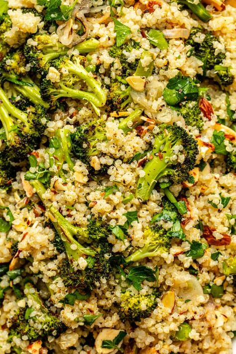 Broccoli Quinoa Salad, Broccoli Quinoa, Grain Salads, Quinoa Broccoli, Recipe Broccoli, Quinoa Recipes Healthy, Yummy Salads, Vegan Quinoa, Vegan Ranch