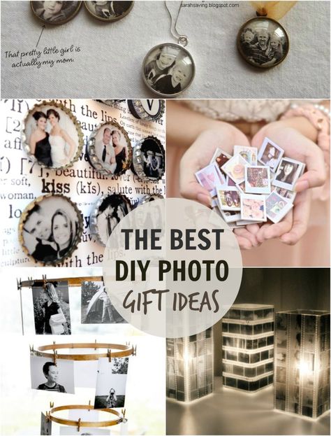 Gifts With Old Photos, Picture Collage Gift Ideas, Picture Collage Ideas For Gifts Diy, Diy Photo Gift Ideas, Diy Photo Gifts, Creative Photo Gifts, Ancestry Photos, Memory Ideas, Tech Gifts For Men