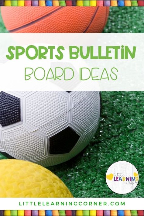 Sports Bulletin Board Ideas, Soccer Bulletin Board, Sports Theme Classroom Decorations, Team Bulletin Board, Football Bulletin Boards, Student Work Bulletin Board, Sports Bulletin Boards, Star Bulletin Boards, Staff Bulletin Boards