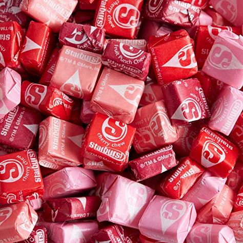 Amazon.com : Starburst Fav Reds Fruit Chews Candy-5 Pounds Bulk/ Wholesale-Great for Snacking, Treats, Baking, Candy Bowls : Grocery & Gourmet Food Strawberry Starburst, Starburst Candy, Red Starburst, Fruit Chews, Pink Starburst, Red Valentine, Olive Oil Cake, Chewy Candy, Cherry Fruit