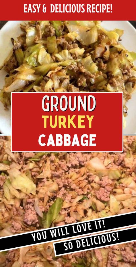 Whip up a quick and healthy Ground Turkey and Cabbage stir-fry recipe in minutes! Perfect for busy weeknights, this low-carb dish is packed with flavor and nutrition. Ground Turkey With Cabbage, Meal Prep Ideas Ground Turkey, Ground Turkey Casserole Recipes Low Carb, Cabbage And Turkey Recipes, Low Carb Ground Turkey Recipes Easy, Keto Ground Turkey Recipes Easy, Crockpot Ground Turkey Recipes Healthy, Cabbage And Ground Turkey Recipes, Ground Turkey Recipes Dairy Free